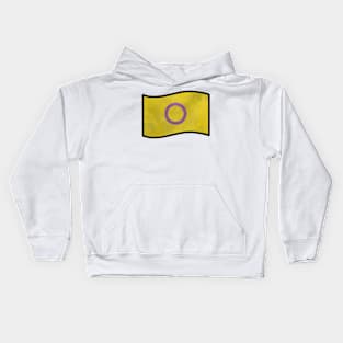 Foggy Intersex Pride Flag Kids Hoodie